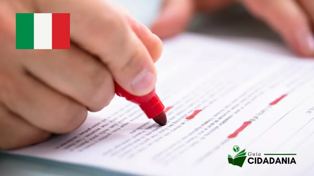 cidadania italiana certidao com erro